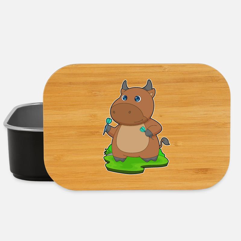 Stier Dart Dartpfeil - Lunch Box - Schwarz