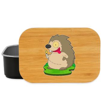 Hedgehog Halloween Zombie - Lunch Box - black - Front