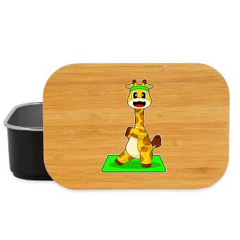Giraffe Yoga Fitness Gymnastik - Lunch Box - Schwarz - Vorne