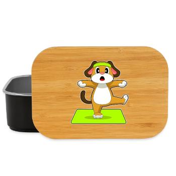 Hund Yoga Fitness Gymnastik - Lunch Box - Schwarz - Vorne