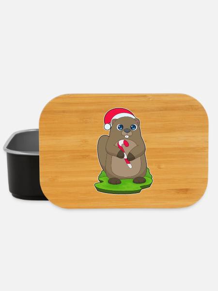 Biber Weihnachten Zuckerstange - Lunch Box - Schwarz