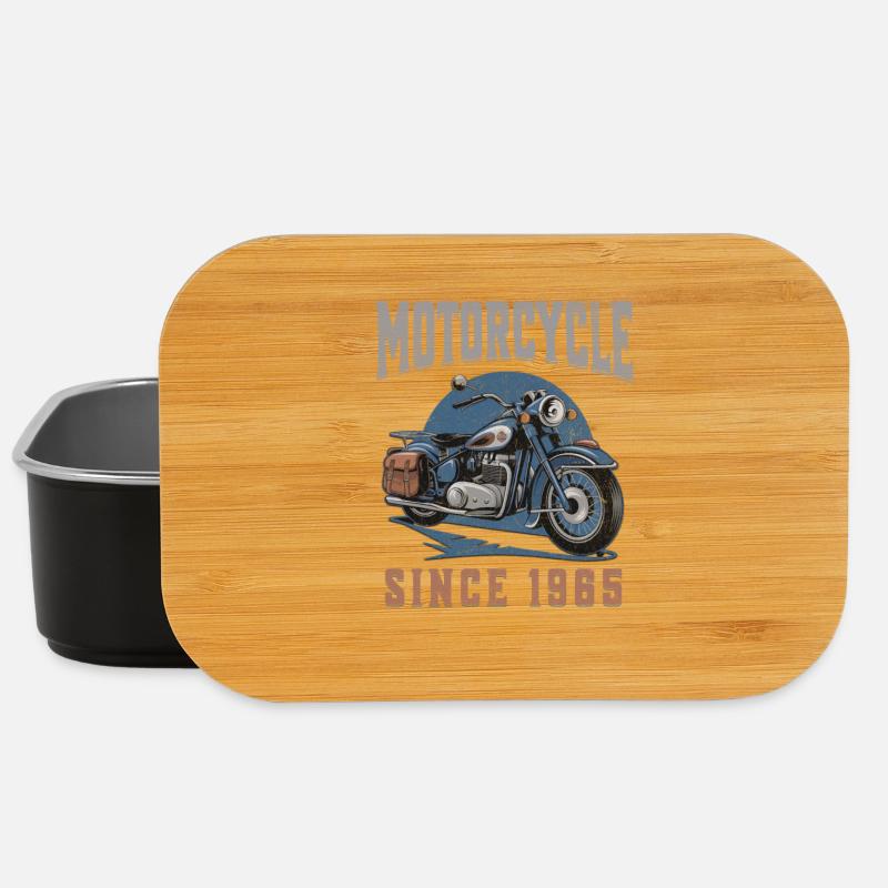 Legend 1965 – Vintage Motorraddesign - Lunch Box - Schwarz