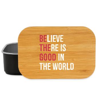 believe there is good in the world - Lunch Box - Schwarz - Vorne