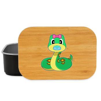 Schlange Baby Schnuller - Lunch Box - Schwarz - Vorne
