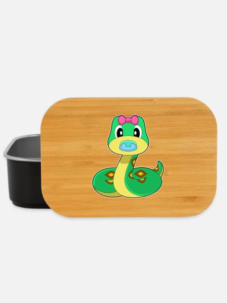 Schlange Baby Schnuller - Lunch Box - Schwarz
