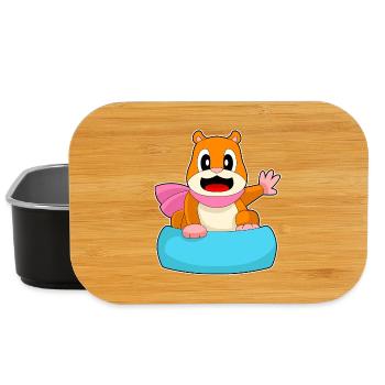 Snowboardeur Hamster Snowboard - Boîte à goûter - noir - Devant