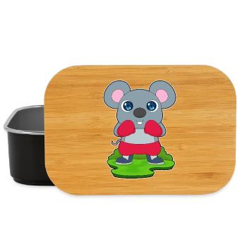 Maus Boxer Boxhandschuhe Boxen - Lunch Box - Schwarz - Vorne