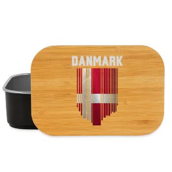 Flag of Denmark, Danish pride - Lunch Box - black - Front