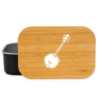 Banjo Pixel Graphic - Lunch Box - black - Front