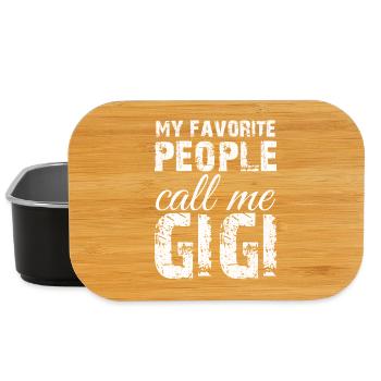 my favorite people call me Gigi - Lunch Box - black - Front