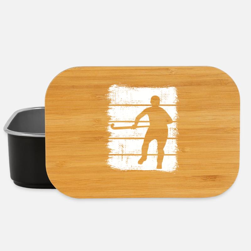 Feldhockeyspieler - Lunch Box - Schwarz