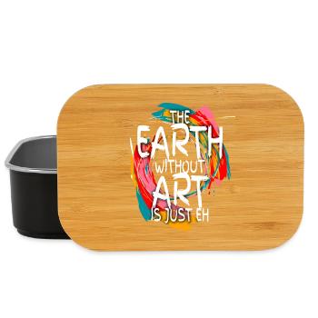 Earth Without Art Is Just Eh Kunst Kunstlehrer - Lunch Box - Schwarz - Vorne