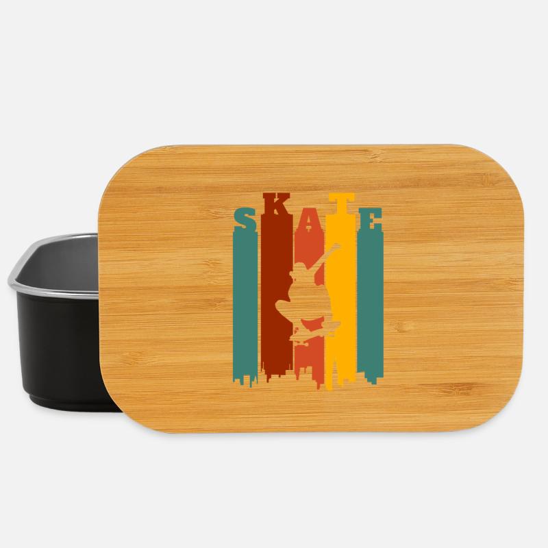 Skateboarder Retro - Lunch Box - black