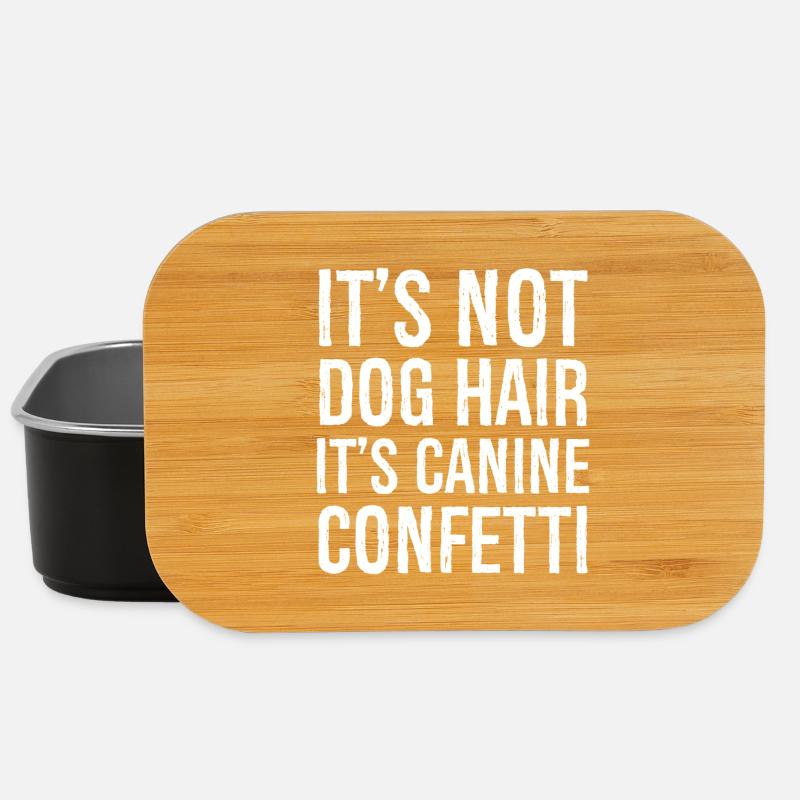 Ce n’est pas une chemise drôle en poil de chien - Boîte à goûter - noir