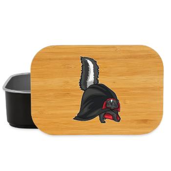 Skunk Halloween Vampire - Lunch Box - black - Front