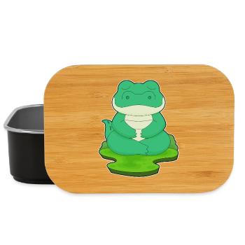 Krokodil Yoga Fitness Meditation - Lunch Box - Schwarz - Vorne