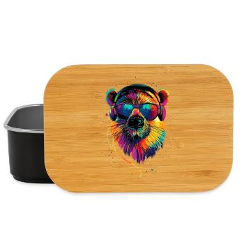 Biber Motiv Biberflüsterer Nagetiere Süßer Biber - Lunch Box - Schwarz - Vorne