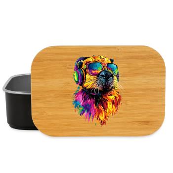Biber Motiv Biberflüsterer Nagetiere Süßer Biber - Lunch Box - Schwarz - Vorne