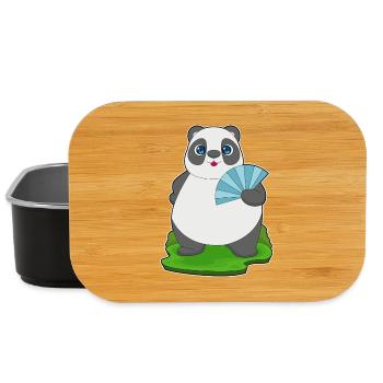 Ventilateur de poche Panda - Boîte à goûter - noir - Devant