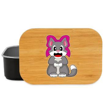 Cat Hair Bow - Lunch Box - black - Front