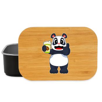 Panda Coffee to go Becher - Lunch Box - Schwarz - Vorne