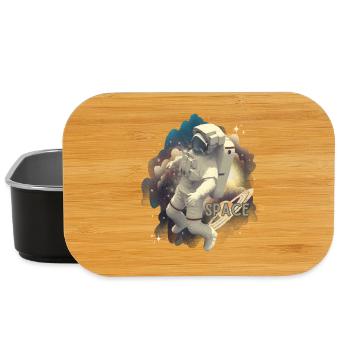 Astronaut im Weltraumzauber - Lunch Box - Schwarz - Vorne