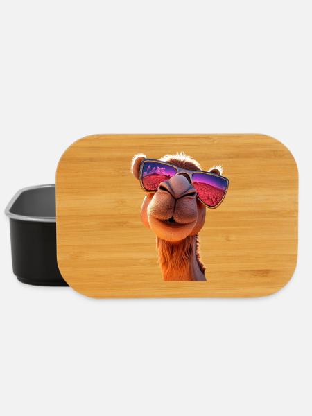 Kamel Dromedar Trampeltier Camel Geschenk Kamele - Lunch Box - Schwarz