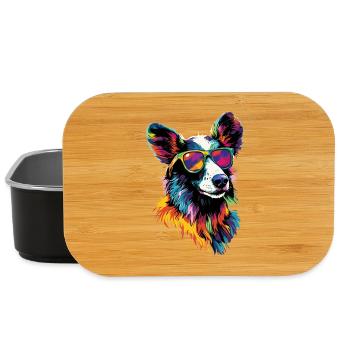 Australian Shepherd Dog Lover Cute Aussie - Lunch Box - black - Front