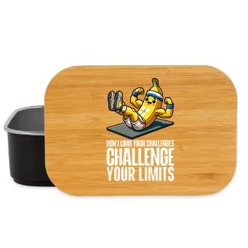 Challenge Your Limits Bodybuilder Bauchmuskeln - Lunch Box - Schwarz - Vorne