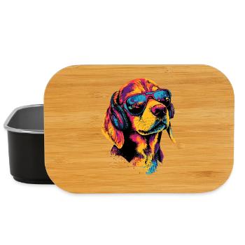 Beagle Welpe Beagles Süßer Hund English Beagle - Lunch Box - Schwarz - Vorne