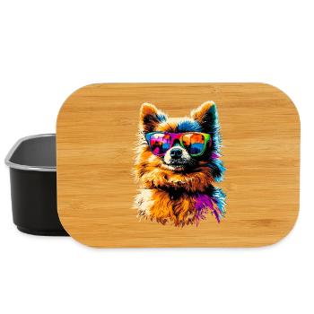 Pomeranian Pomeranian Pom Sweet German Spitz - Lunch Box - black - Front