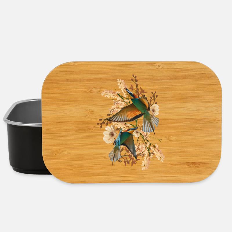 Nature Collage - Lunch Box - black