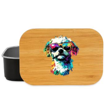 Maltese Little Maltese Dog Love Sweet Maltese - Lunch Box - black - Front