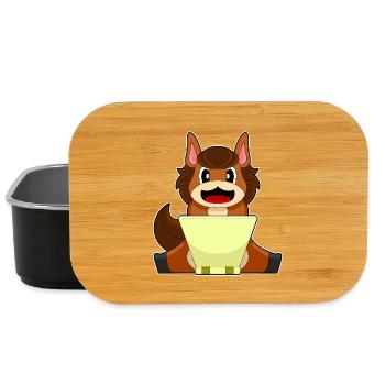 Pferd Laptop - Lunch Box - Schwarz - Vorne