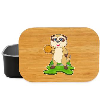 Meerkat Basketteur Basketteur - Boîte à goûter - noir - Devant