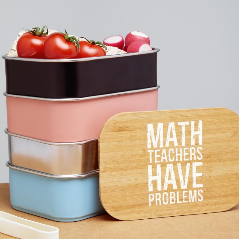 math teachers have problems Lunch Box