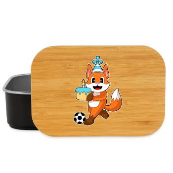 Fuchs Geburtstag Fußball - Lunch Box - Schwarz - Vorne