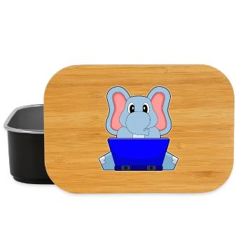 Elephant Laptop - Lunch Box - black - Front