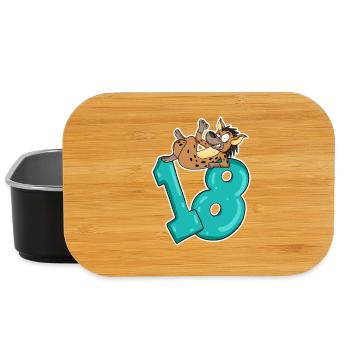 18 years old - of legal age - Lunch Box - black - Front