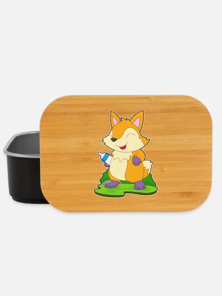 Fuchs Babyflasche Milch - Lunch Box - Schwarz