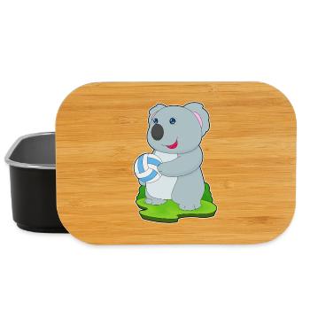 Koala Volleyball Player Volleyball - Lunch Box - black - Front