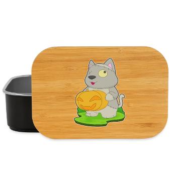 Chat Halloween Zombie - Boîte à goûter - noir - Devant