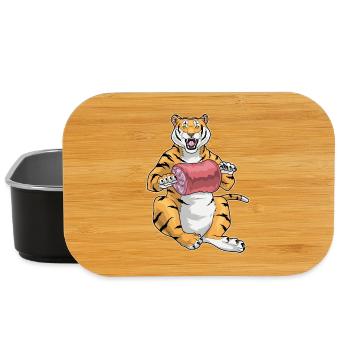 Tiger Fleisch - Lunch Box - Schwarz - Vorne
