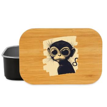 Singe - Boîte à goûter - noir - Devant