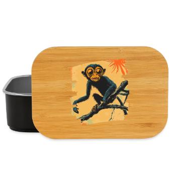 Singe - Boîte à goûter - noir - Devant