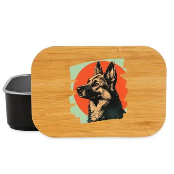 Chien de berger - Boîte à goûter - noir - Devant