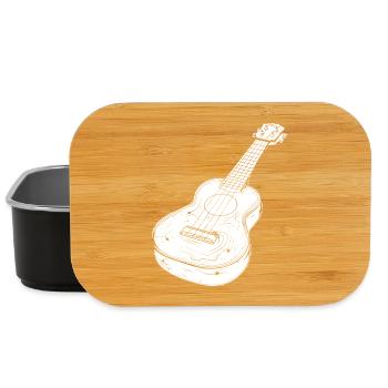 Ukulele Drawing - Lunch Box - black - Front