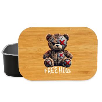 Kostenlose Umarmungen Teddybär - Lunch Box - Schwarz - Vorne
