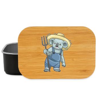 Koala Farmer Pitchfork Farm - Lunch Box - black - Front