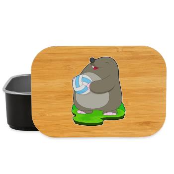Mole Volleyball Player Volleyball - Lunch Box - black - Front